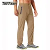 Pantalons pour hommes TACVASEN pantalons d'extérieur hommes séchage rapide droite course randonnée pantalon élastique léger Yoga Fitness exercice pantalons de survêtement Joggers 230921