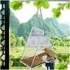 Andere Vogelbedarf Dreieck Transparent Feeder Acryl Metall Wasserdicht Hängende Vögel Lebensmittelbehälter Für Indoor Outdoor Decor 20220 Dhrez