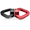 Carabiners utomhus säkerhet bergsklättring carabiner universal ring flyg yoga 360 graders rotationskontakt enhet rep svängbar kontakt 230921