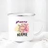 Mugs Travel Tea Cup Milk Handmade Home Office Custom Name Personalized Gift Creative Enamel Coffee Constellation Print Mug