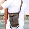 Waist Bags Canvas Drop Leg Bag Outdoor Fanny Pack Unisex Tactical Hip Motorcycle Bike Shoulder Cycling MultiPocket Casual Waterproof 230920