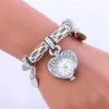 Wristwatches Casual Dress Watches Women Love Fashion Quartz Watch Ladies Bracelet Heart Wristwatch Lady Clock Relogio Feminino