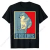 Heren T-shirts Cheems voor President Hope Poster T-shirt Aangepaste katoenen tops Tees Zomer-t-shirts