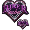 CUSTOM LOW BIKER BABE EMBROIDERED MOTORCYCLE BIKER MC ROCK IRONSEW LADIES VEST PATCH 198i