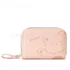 Portefeuilles Zipper Mini Multi-Slot Dames Organ Card Pack Cartoon PU Grossiste Mignon Bear Change