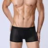 Underpants L-8XL Plus Size Homens Boxer Shorts Bambu Fibra Malha Roupa Interior Verão Fino Respirável Esportes Íntimo Homem Casual