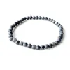 MG0157 New Design Matte Gray Larvikite Bracelet 4 mm Stone Beads Bracelet Mini Gemstone Energy Jewelry265R