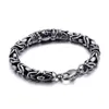 Link Kette Mode Vintage Stil Viking Armband Handgelenk Silber Farbe Charme Schädel Für Männer Jewelry296Z