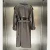 Women's Leather Women Coats Real Sheepskin Genuine 2023 Fashion Long Windbreaker H830