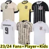2023 2024 Corinthian Soccer Jerseys Yuri Alberto PAULINHO 23 24 Camisetas de Footb Gustavo Especial Guedes Club Camisa de Futebol Terceiro Japão 10 Anos Homens Crianças Mulheres