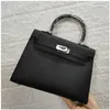 A Kaily Luxury Bag 2023 new EP second generation bag head layer leather women's lock buckle mini square palm print