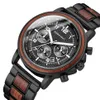 Marque de luxe hommes bois quartz montre-bracelet hommes sport montre étanche homme chronographe en bois montres 1997