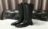 Femmes mode hiver en cuir véritable genou bottes hautes dames marque plate-forme talons épais bottes longues taille