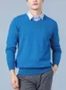 Pulls pour hommes Hommes Cachemire Pull Automne Hiver Doux Chaud Jersey Jumper Pull Homme Hiver Pull Col V Tricoté