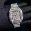 Luxury Mens Watches Moissanite Mosang Stone Diamond Watch Watch zegarki dla mężczyzn Top Montre de Luxe Na ręce mechaniczne automa258t