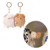 Keychains 1Pair Plush-Magnetic Couple Pig Keychain Plush-Toy Kawaii-Girl Holiday Gift Magnet Backpack Pendant F19D