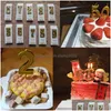 Altri articoli per feste per eventi Numero di champagne 0-9 Candele per torta di buon compleanno Topper Decor Candela Fai da te Numeri per la casa 20220112 Dhznk