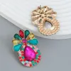 Dingle örhängen färgad strass blomma ljus stil superflash smycken för födelsedagssteg party show balls