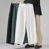 Мужские брюки 2023, мужские белые свободные широкие брюки-карго, винтажные повседневные спортивные штаны в стиле милитари в стиле хип-хоп, модные брюки M-5XL