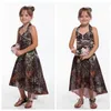 2022 CAMO FÖRSTA HOLY CUFUNION Dresses Halter Crystal Flower Girl Dresses Girls Pageant Dress Kids Toddler Party Glänningar Cheap294V