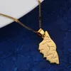 Złoty kolor haute corse mapa wisiork Naszyjnik Korsyka La Corse country Maps France Map Chain Jewelry343k