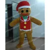 Halloween Gingerbread Man Mascot Costume Najwyższa jakość Kreskówka postać bohatera Bożego Narodzenia Karnawał garnitur
