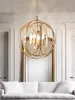 Amerikaanse Land Gouden Hanglampen Rerto Vintage Droplight Restaurant Eetkamer Hanglamp Voor Plafond Slaapkamer Casa Home Decoratie Glans Lamparas