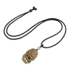 Pendant Necklaces Green Sandalwood Apple Shape Jar/urn/bottle Can Be Opened Necklace