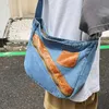 College Student Literature Shoulder Bag Women's Denim Canvas Crossbody Bag New Postman Bag Leisure Versatile Women's Bag 230915