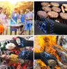 BBQ Narzędzia Akcesoria Wysoka temperatura 500 800 stopni Flame Retardant Inslip Fireproof Grill Izolacja mikrofalowe Rękawiczki piekarnikowe 230920