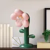 Lâmpadas de mesa cabeceira flor lâmpada decoração luz de mesa para cabeceira banheiro café