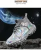 Sliver Mirror Sneakers Men Basketball Culture Shoes High-Cut Breathable Wearable Fitness Sport Shoes High Top Men Sneaker Boots For Boys Party Dress Shoes 38-46