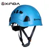 Capacetes de esqui Xinda Professional Mountaineer Rock Climbing Capacete Segurança Proteger Outdoor Camping Caminhadas Equitação Capacete Kit de Sobrevivência 230921