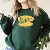 Kvinnors tröjor Retro Gilmore Girl Sweatshirt Vintage Lukes Diner Hoodie Star Hollow Pullover Women TV Show Gilmore Girl Crewneck Sweatshirts L230921