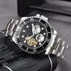 Reloj automático con letra R de marca de lujo clásico para hombres y mujeres Reloj para hombres de alta calidad Caja con correa de reloj con juego de diamantes a prueba de agua de acero inoxidable