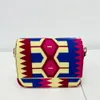 Taille Taschen Afrika Tasche Kente Druck Frauen Mode Party Abendessen Hochzeit Geschenke hochwertige Mini Tasche für 230920