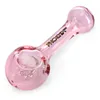 Colorful Hand Pipe 4 Inch Glass Smoking Pipe Smoking Accessories Tobacco Spoon Nail glass Pipe With A 5-hole Glass Filter Screen