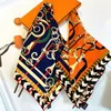 Scarves Luxury Brand Spring Products Fashion Large chain twill scarf Silk Scarve Versatile Kerchief Headscarf winter shawls 230921