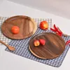 Produttori di piatti Dischi di legno di acacia all'ingrosso El Piatto di frutta secca Torta dessert personalizzato