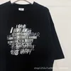 2023SS Vetements T-shirty VTM Ogabrywacza koszulka dla mężczyzn Srebrne nakładanie się litera Logo Drukuj luźne dopasowanie swobodna koszulka swobodna męska koszulka