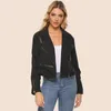 Vestes Femmes Automne Hiver Femme Veste Streetwear PU Style européen Zipper Moto Biker Femme Manteau