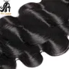 Bulks de cabelo onda corporal pacotes brasileiros humanos 3/4 pçs / lote acenando cor natural 8 30 polegadas 230920