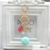 Biegły breloki smyczy urocze torba Aron Pearl Charm Blakein Chaveiro Llaveros Gold Metal Keyring Car Klucz Uchwyt Klucz Drop dostawa moda ACCE DHP1T