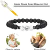 Bracelet en pierre de lave à brins, huile essentielle, Mala, pour femmes, aide à guérir l'anxiété et à soulager le Stress