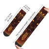 Men's Socks Happy Unique Vintage Golden Lion And Damask Street Style Crazy Crew Sock Gift Pattern Printed