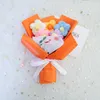 Dekoratif Çiçekler El Knited Flower Buket Tığ işi Sevgililer Günü Düğün Partisi Dekorasyonu El dokuma yapay