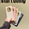 Slim Litchi Grain Leather Electroplating Phone Case For Huawei Mate 60 Pro 50 40 30 P60 P50 P40 Anti-Slip Lens Camera Protection Cover