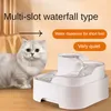 Fontaine à eau pour chat, distributeur automatique d'eau pour chien de 2 L avec fenêtre transparente super silencieuse - Idéal pour les chats, les chiens et plusieurs animaux de compagnie - Passe au lave-vaisselle