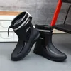 Regenstiefel für Herren, Regenstiefel, Kochschuhe, Angelschuhe, lässig, wasserdicht, bequem, modisch, rutschfest, stark, verschleißfest, Trend, große Größe 44 230920