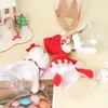 Bottiglie di stoccaggio 3 pezzi Barattoli di caramelle di plastica natalizie Barattoli di biscotti vuoti Scatola Contenitore Decorazione per feste (Santa Snowman Elk)